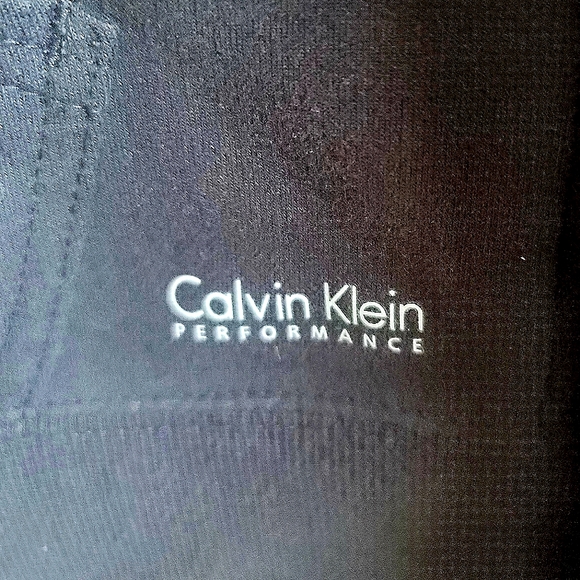 Calvin Klein Performance Quick Dry Full Zip Black Sweatshirt Size Mediun - Picture 6 of 10
